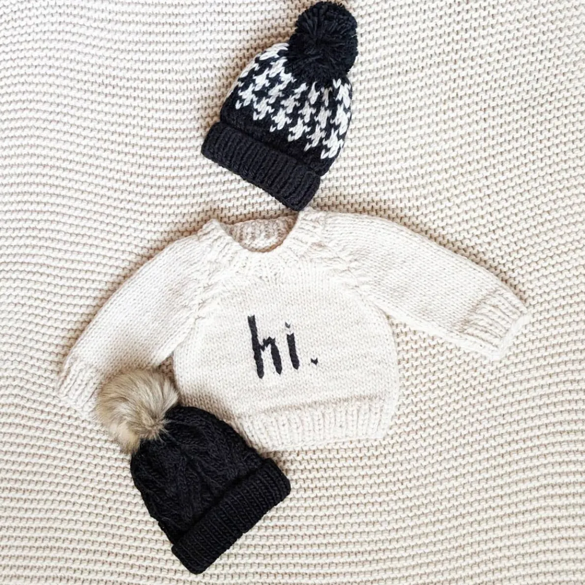 hi. Crew Neck Sweater