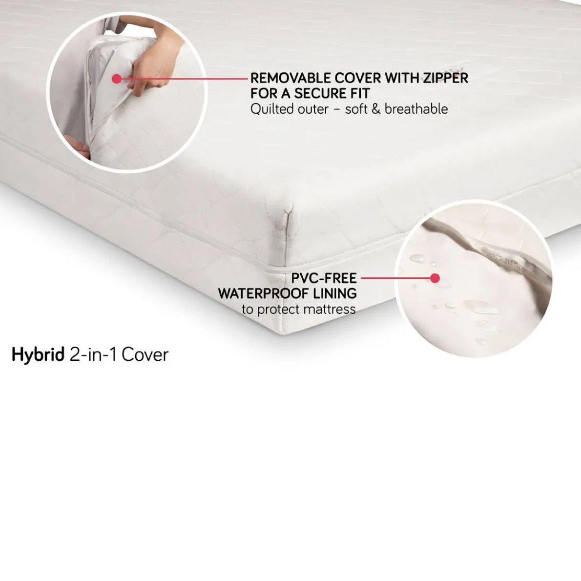 Hybrid Full-Size Crib Mattress Cover