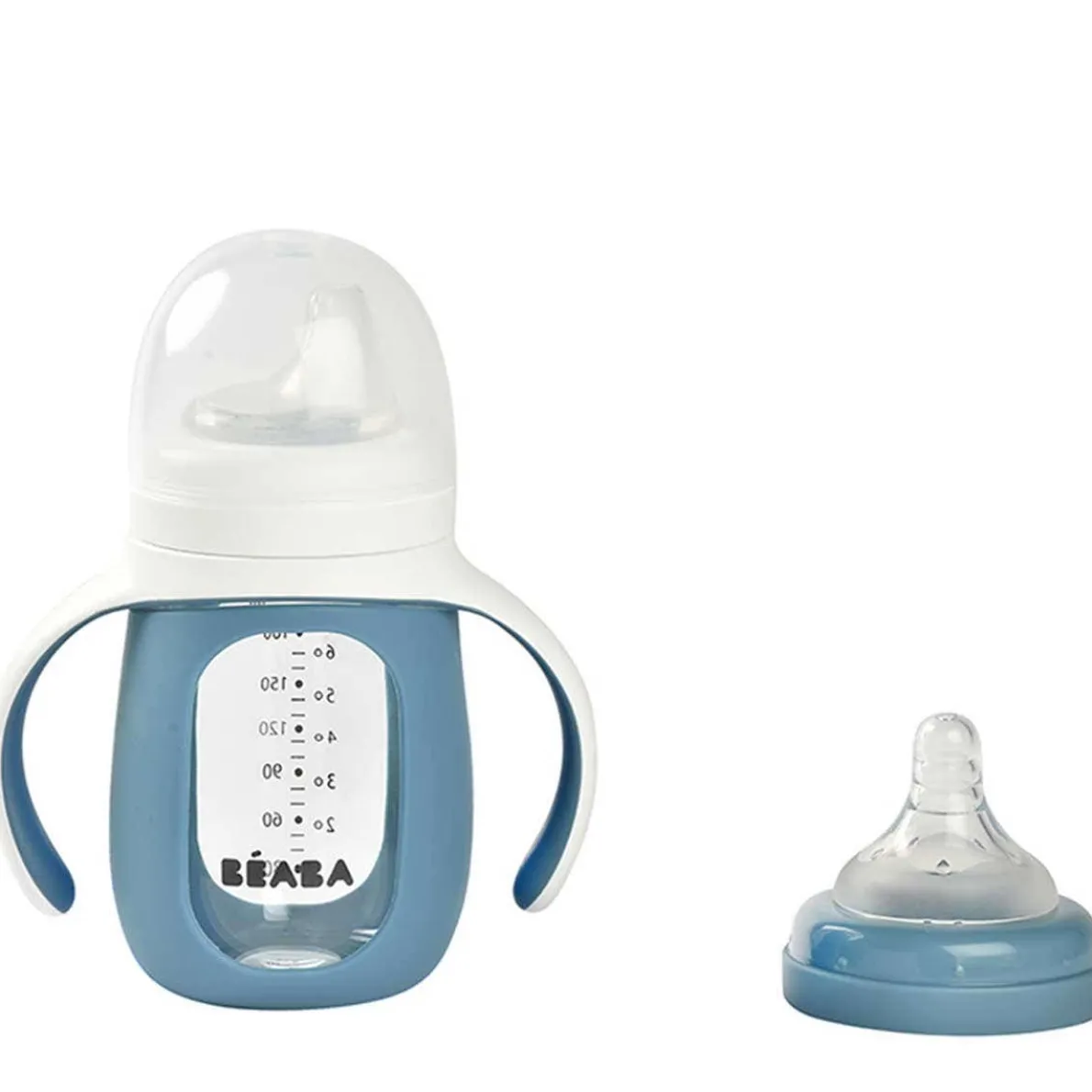 2-in-1 Glass Training Cup