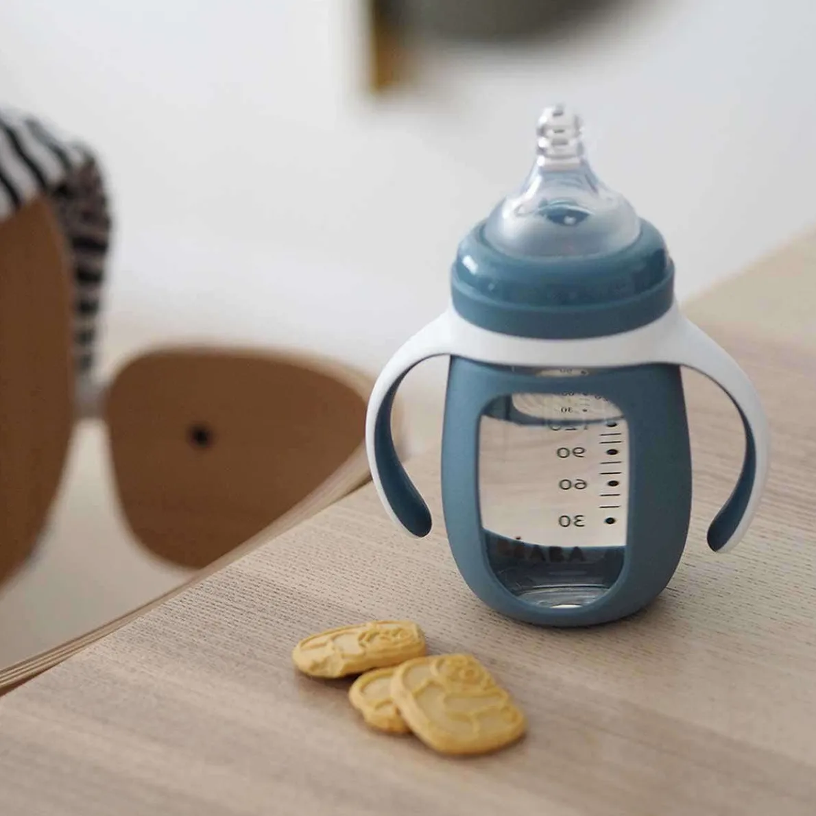 2-in-1 Glass Training Cup