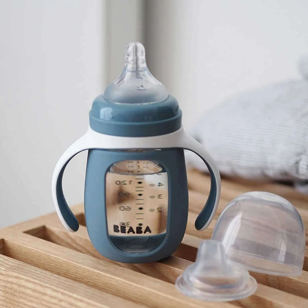 2-in-1 Glass Training Cup