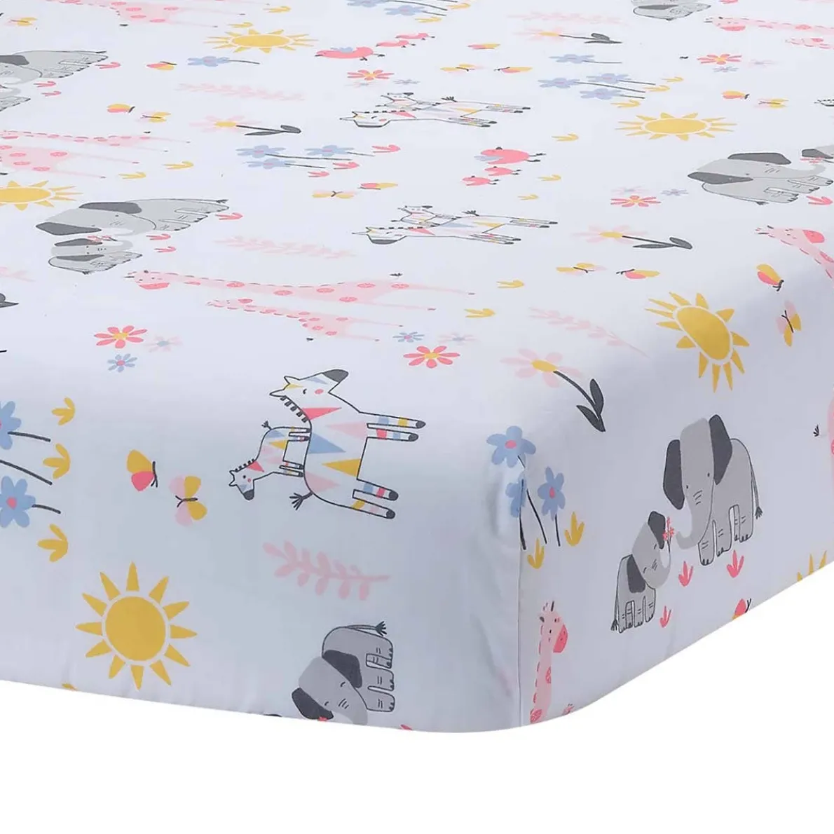 Jazzy Jungle Crib Sheet