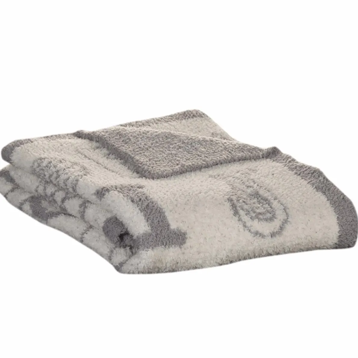 Knitted Fuzzy Blanket (My First Alphabet)