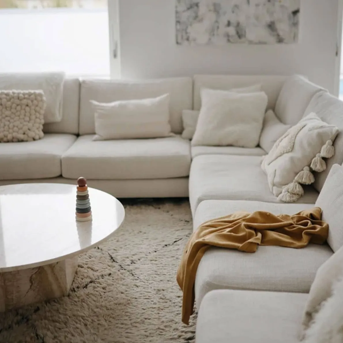 Knitted Textured Dots Baby Blanket