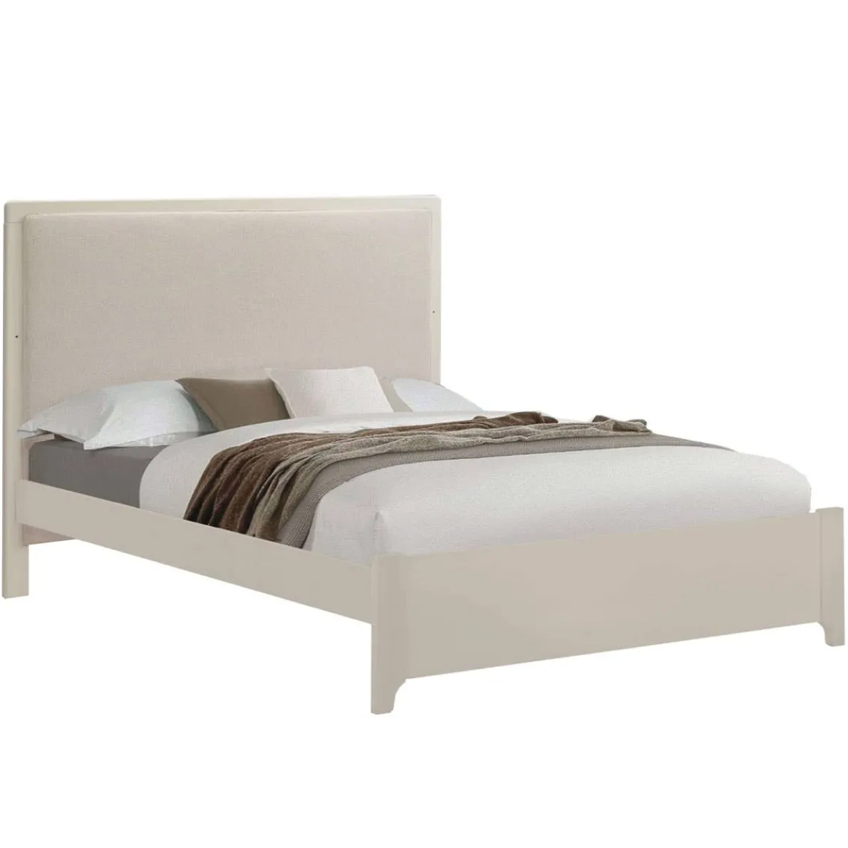 Kyoto Double Bed with Upholstered Panel