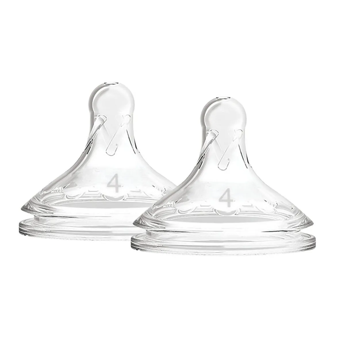 Level 4 Wide Neck Silicone Nipple (2 Pack)