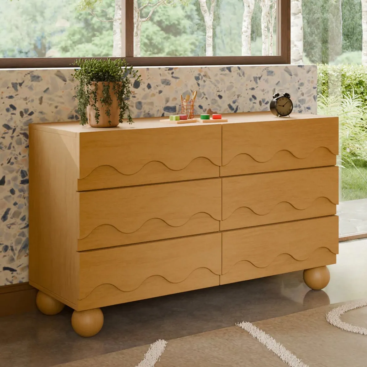 Lido Wave 6 Drawer Dresser