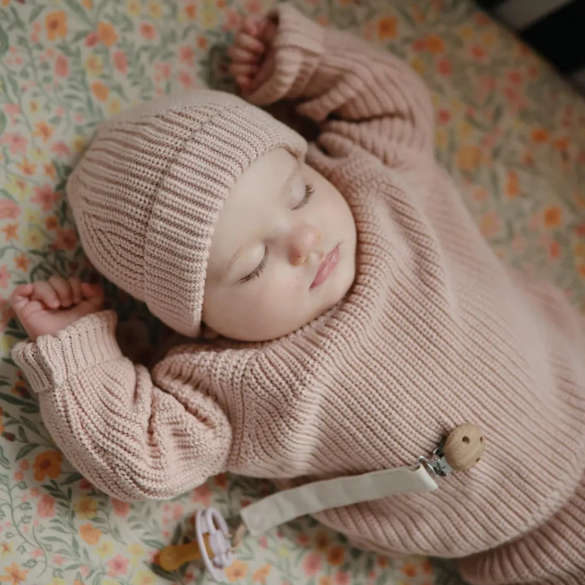 Linen Pacifier Clip (2 Pack)