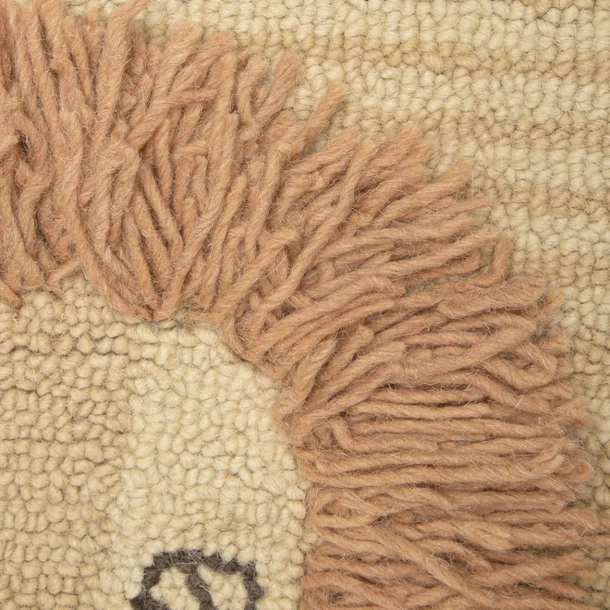 Lion Shape Wool Rug