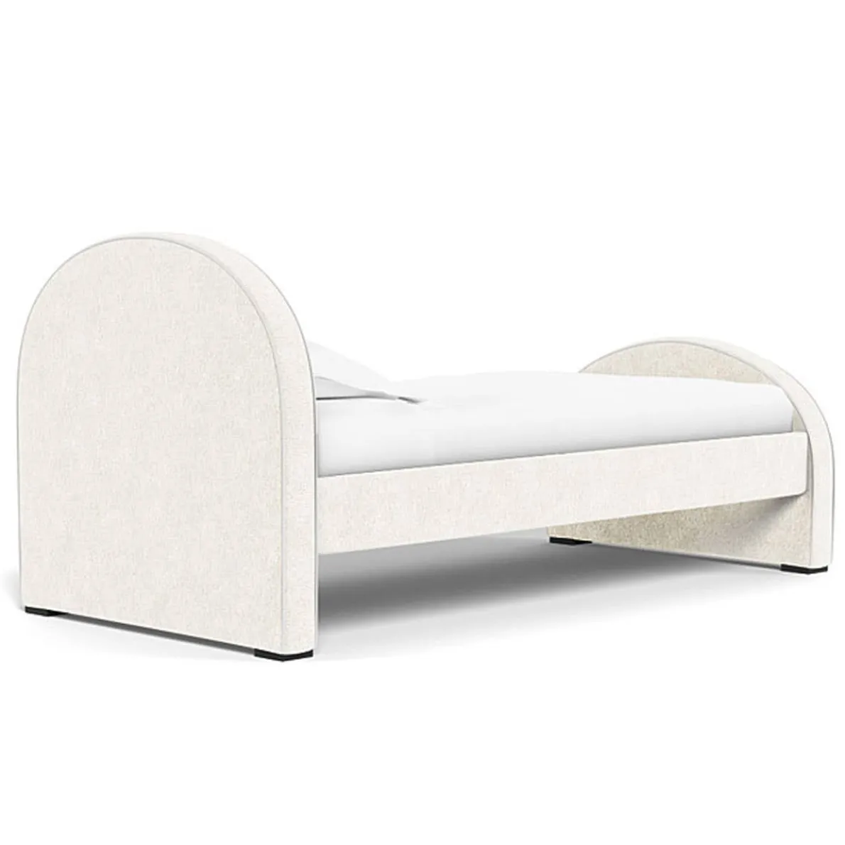 Luna Twin Bed - Faux Sheepskin - High HB + High FB