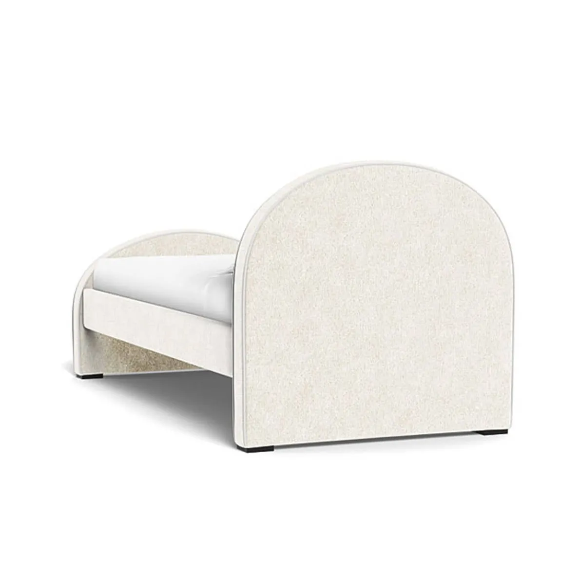 Luna Twin Bed - Faux Sheepskin - High HB + High FB