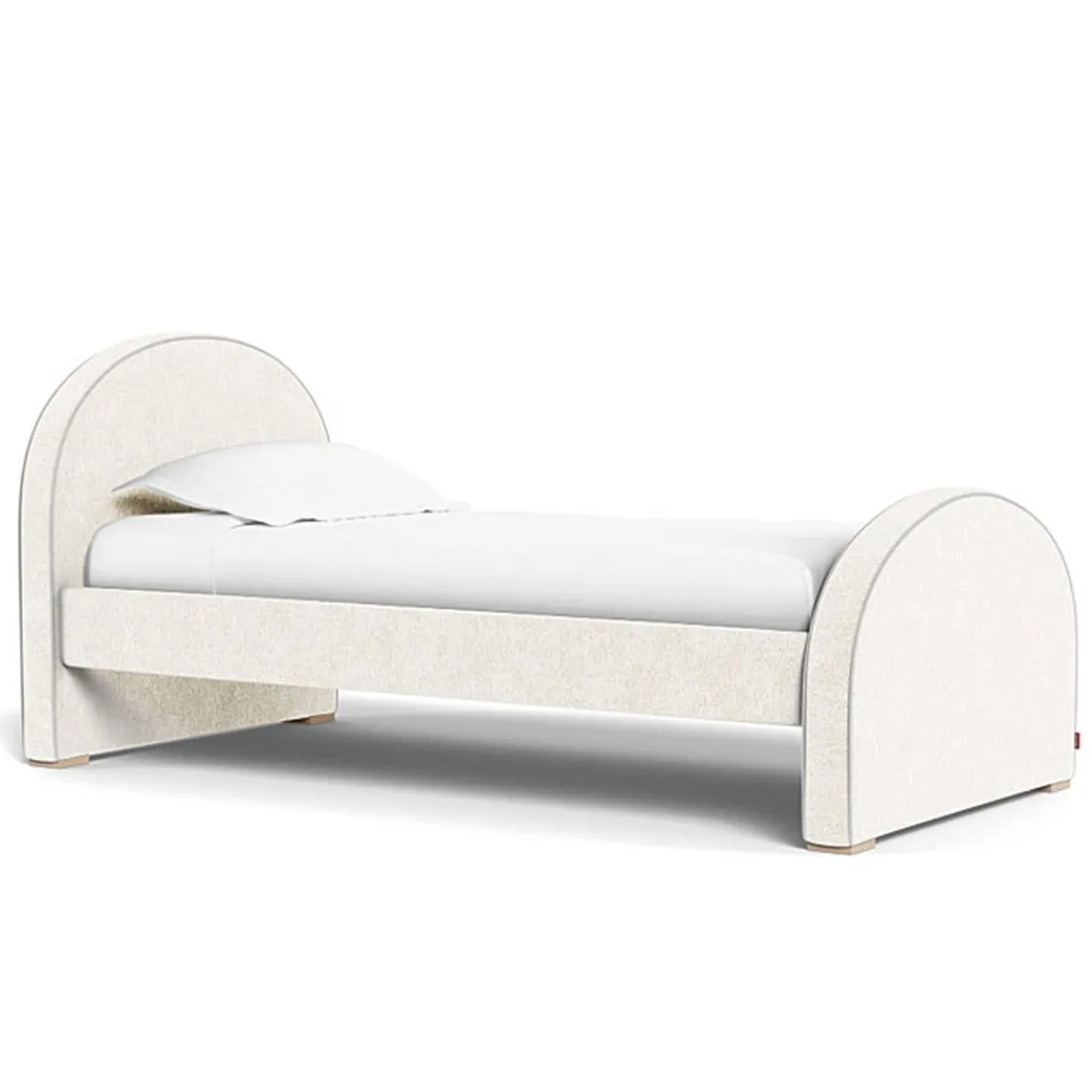 Luna Twin Bed - Faux Sheepskin - High HB + High FB