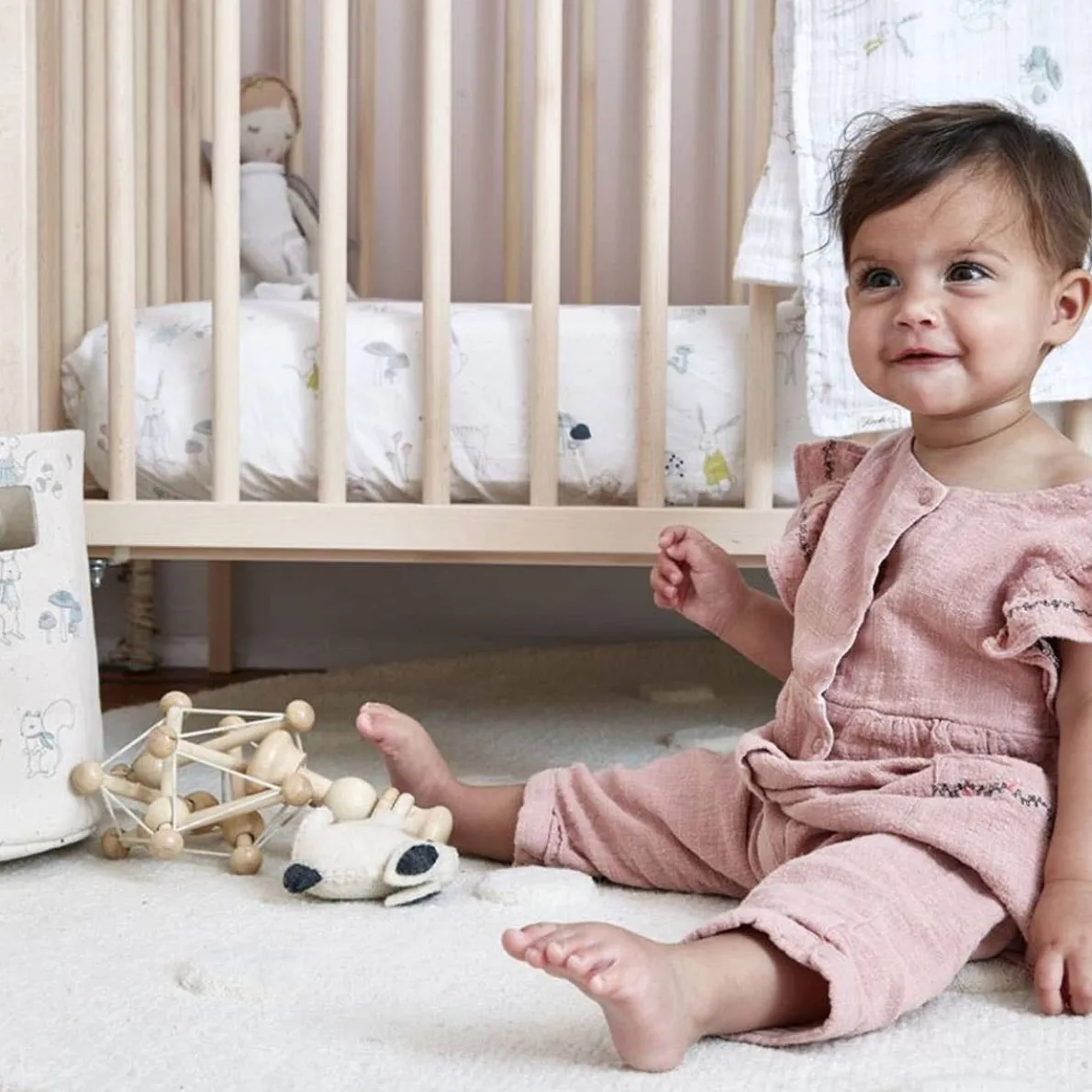 Magical Forest Crib Sheet