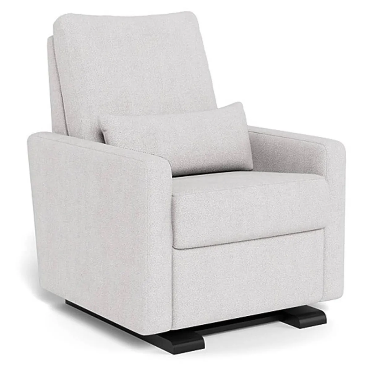 Matera Glider Motorized Recliner - Fabric with Espresso Base