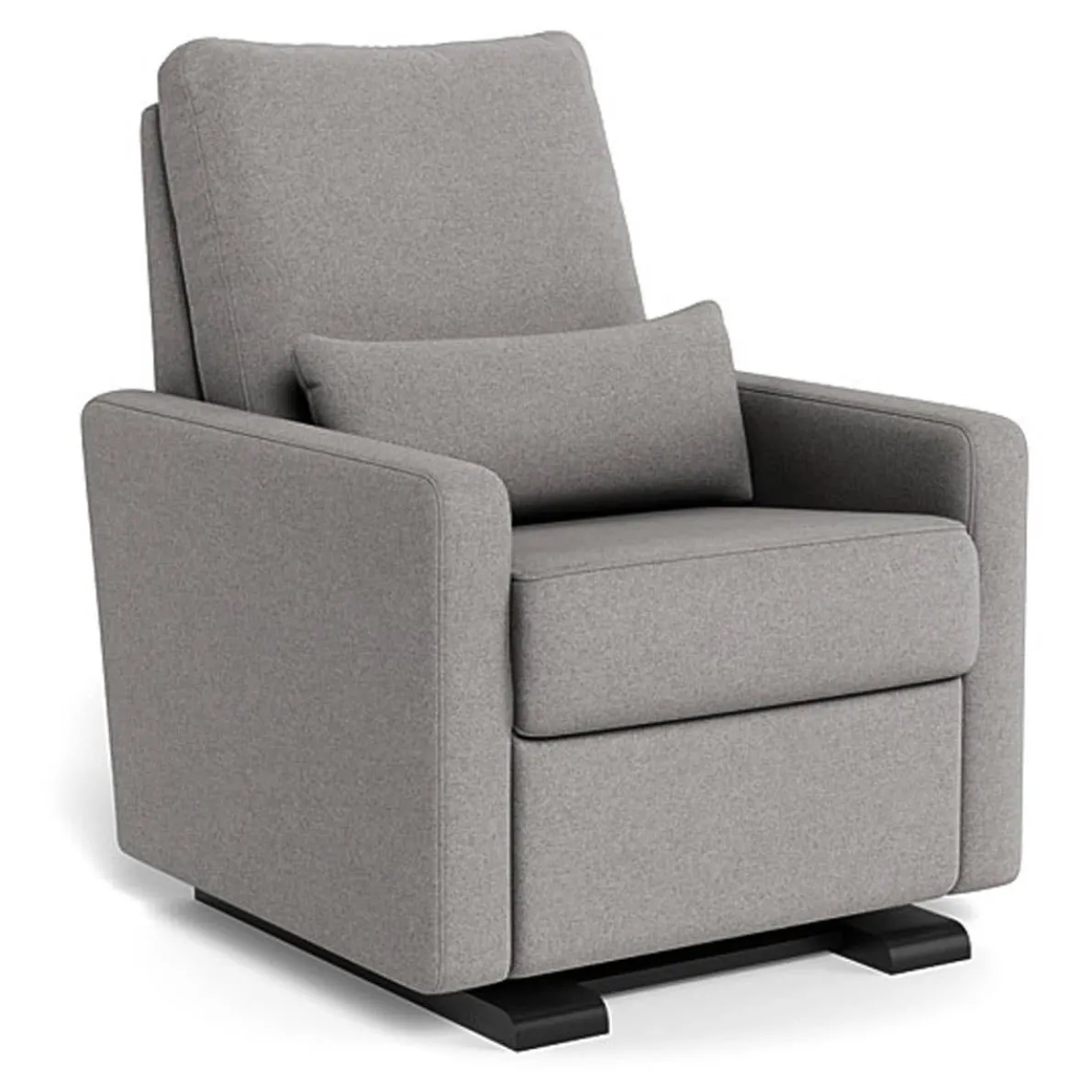 Matera Glider Motorized Recliner - Wool Fabric with Espresso