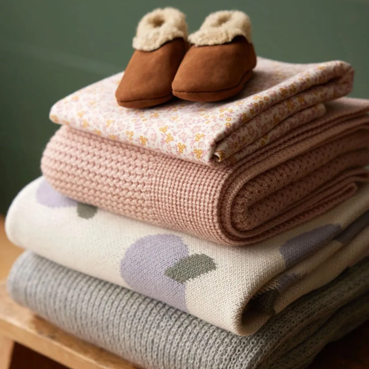 Merino Wool Knit Blanket