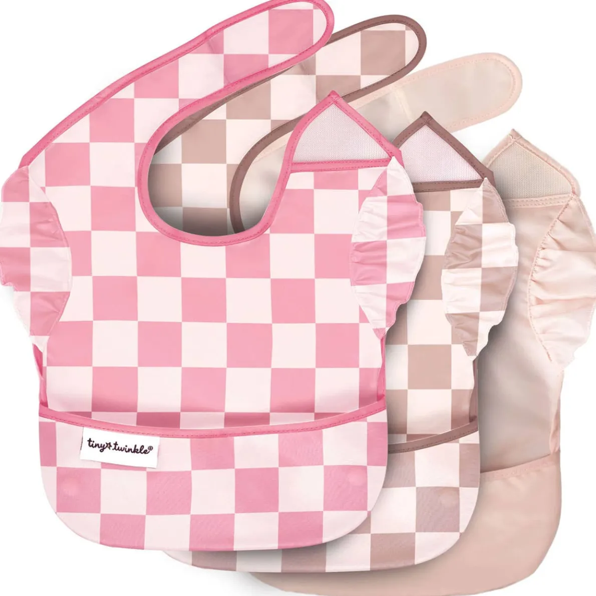 Mess-Proof Ruffle Easy Bibs (Set of 3)