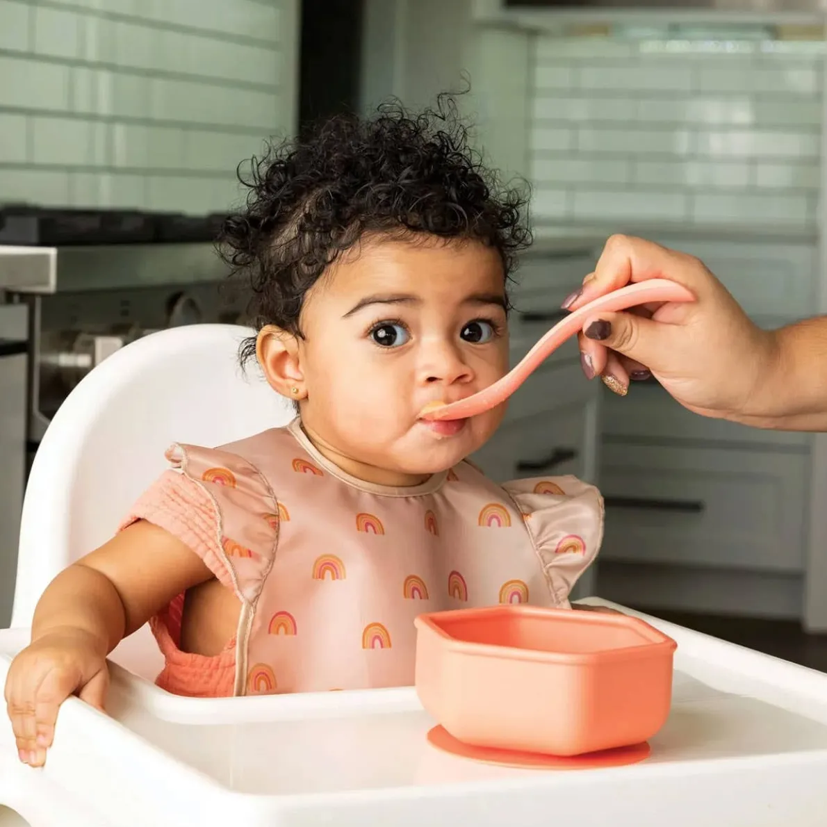 Mess-Proof Silicone Ruffle Pocket Bib