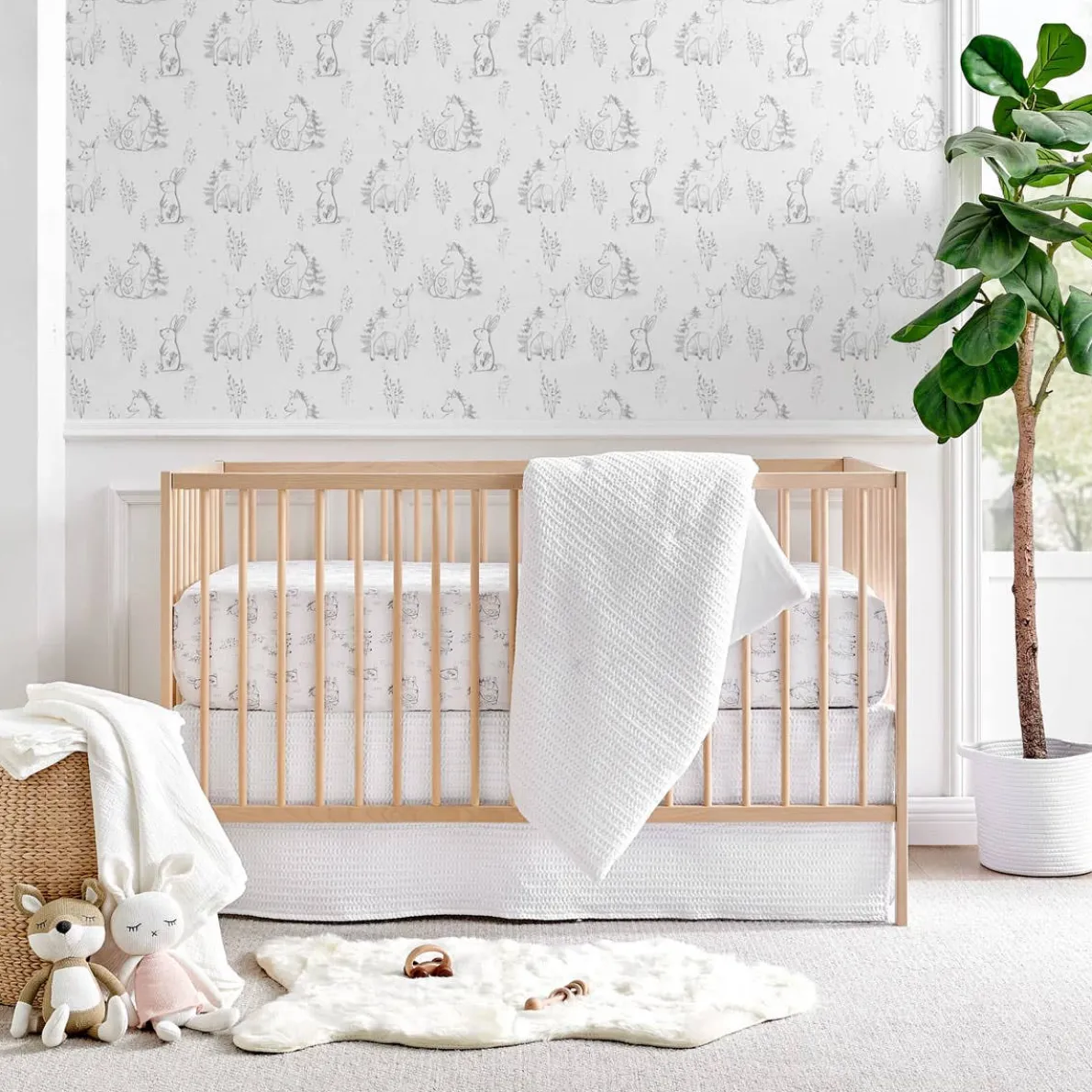 Mills Waffle 4 Piece Crib Set