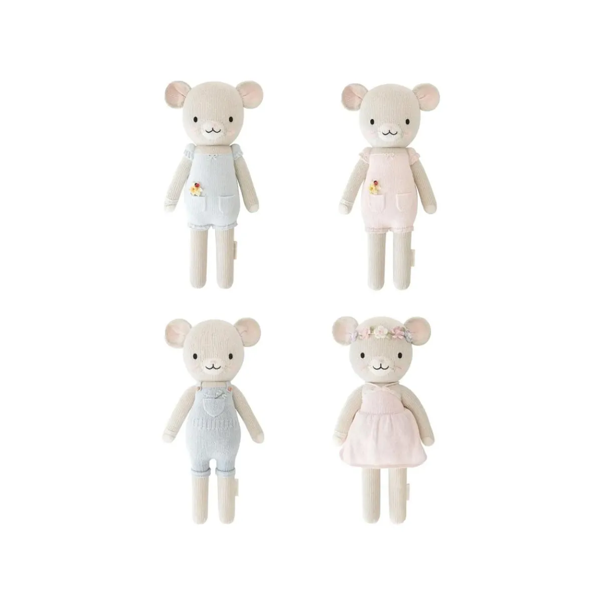 Mouse Mini Knit Doll