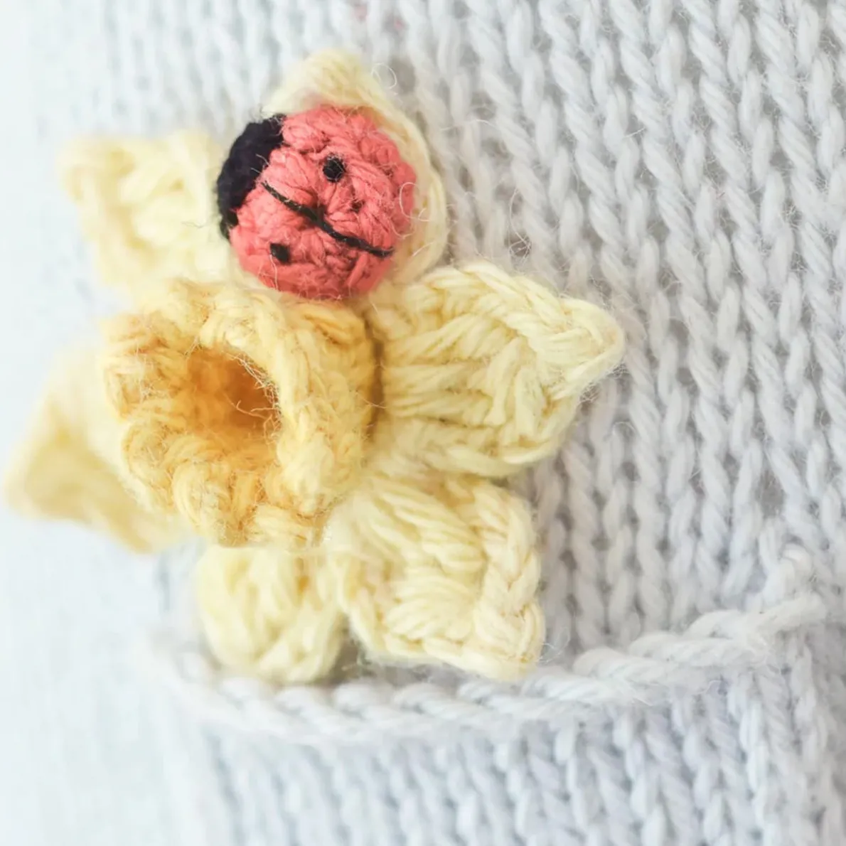 Mouse Mini Knit Doll
