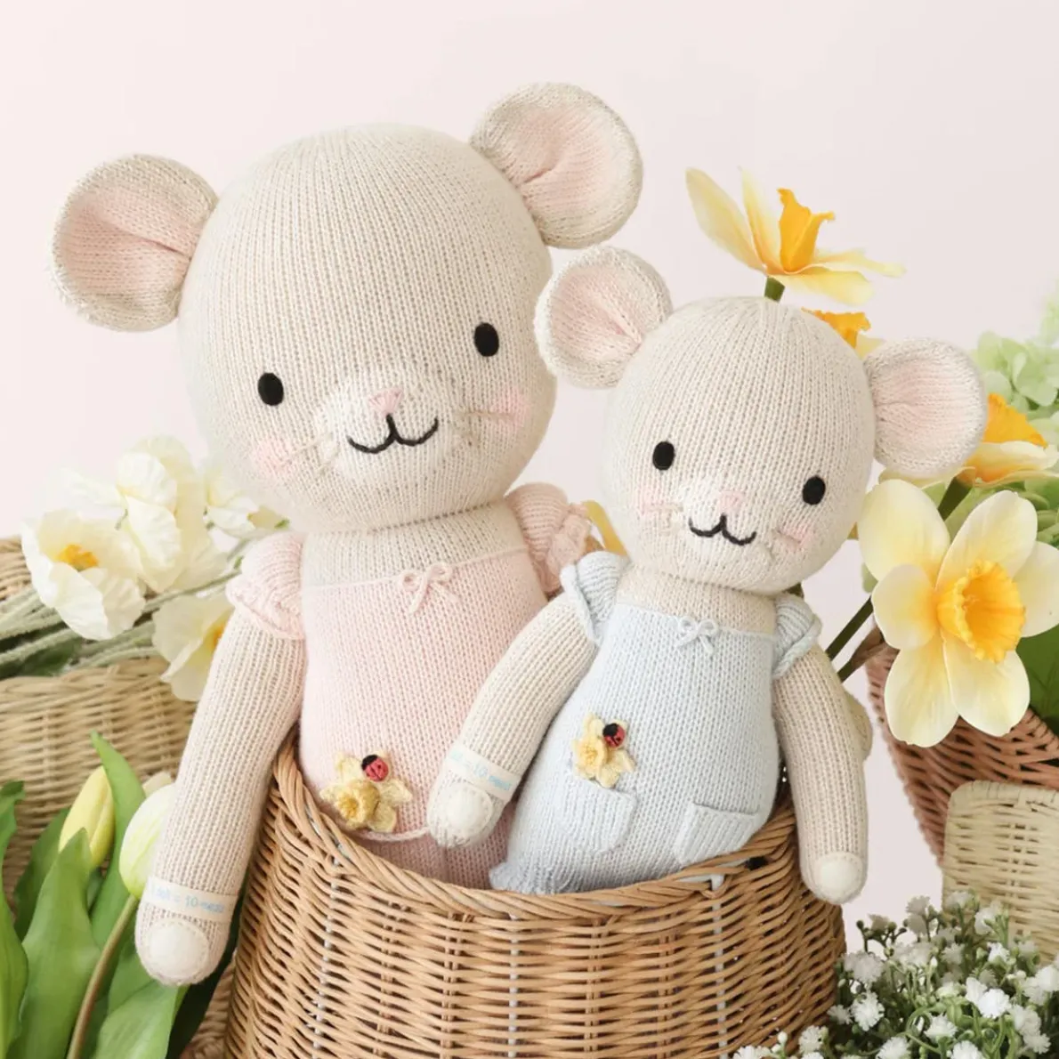 Mouse Mini Knit Doll