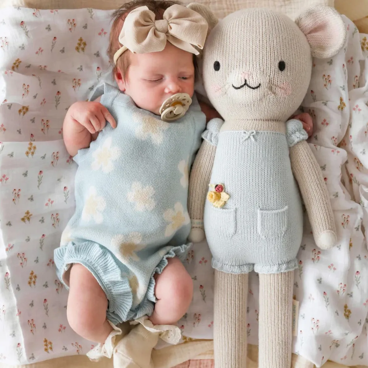 Mouse Mini Knit Doll