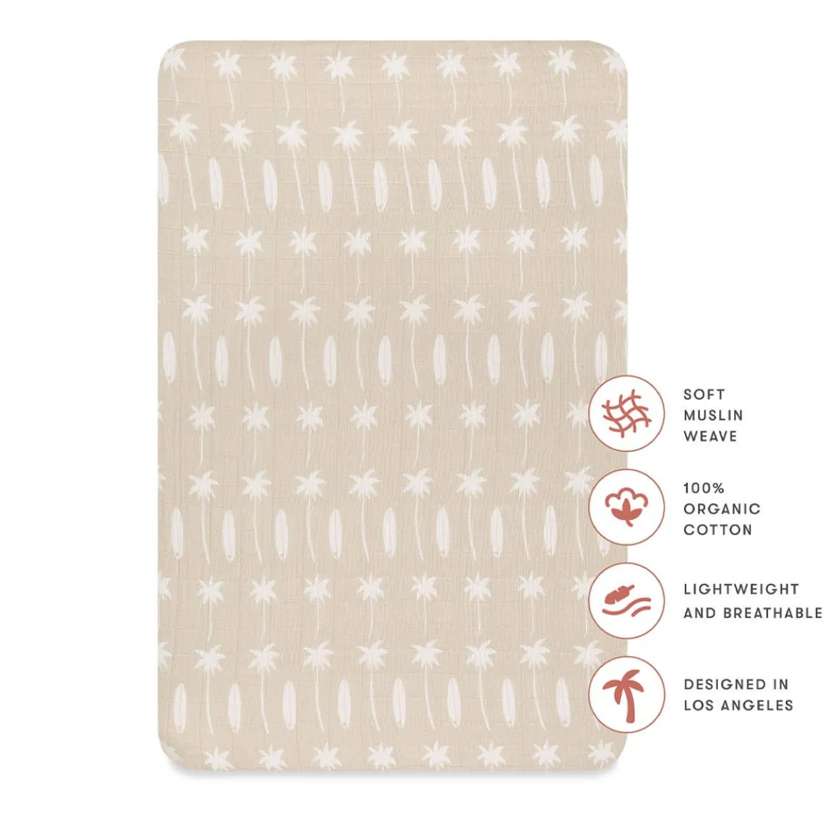 Muslin All-Stages Bassinet Sheet