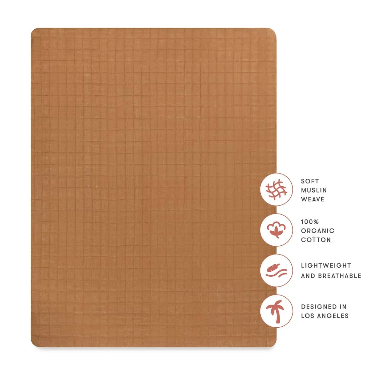 Muslin All-Stages Midi Crib Sheet