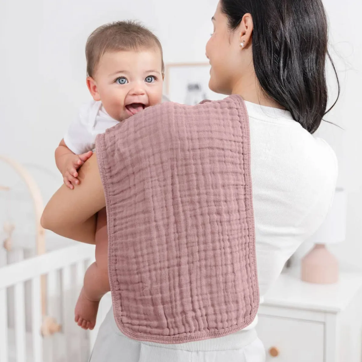 Muslin Burp Cloths (6 Pack)