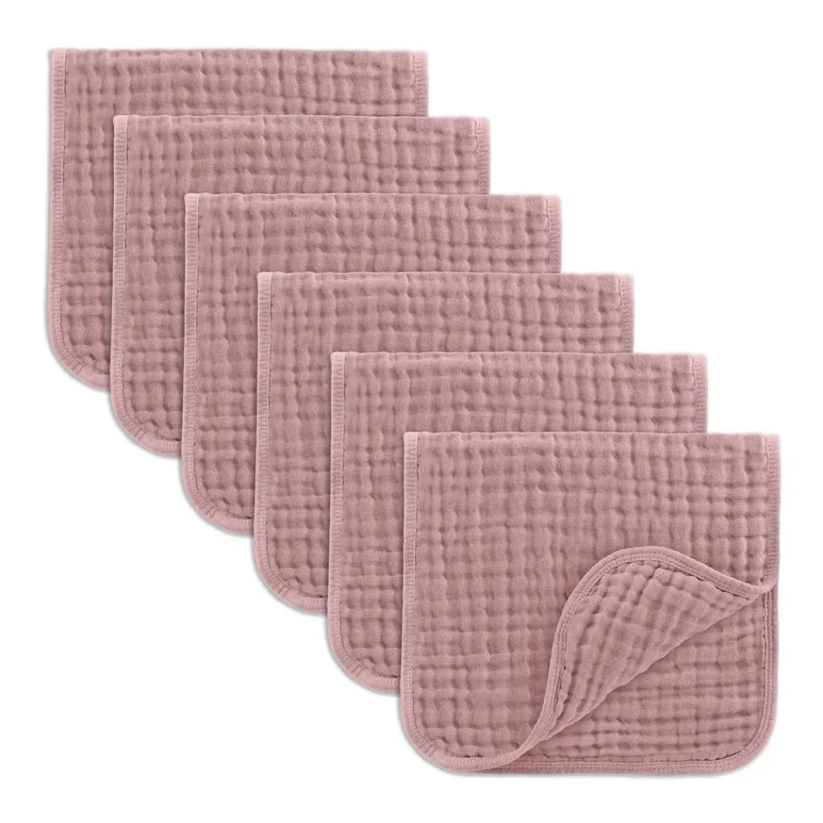 Muslin Burp Cloths (6 Pack)