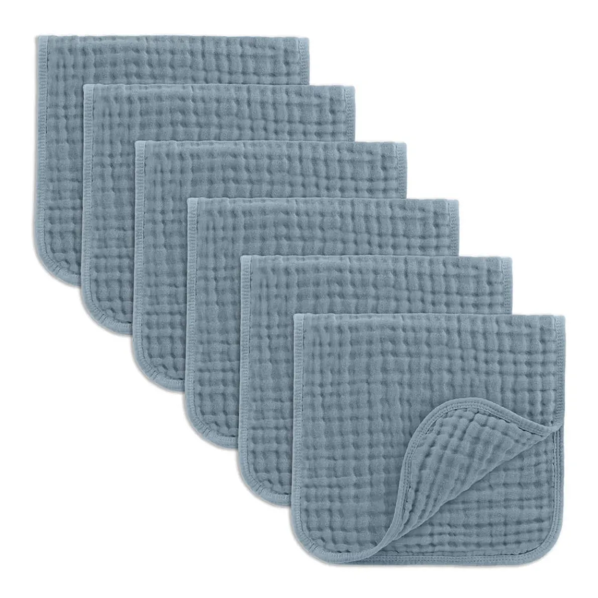 Muslin Burp Cloths (6 Pack)