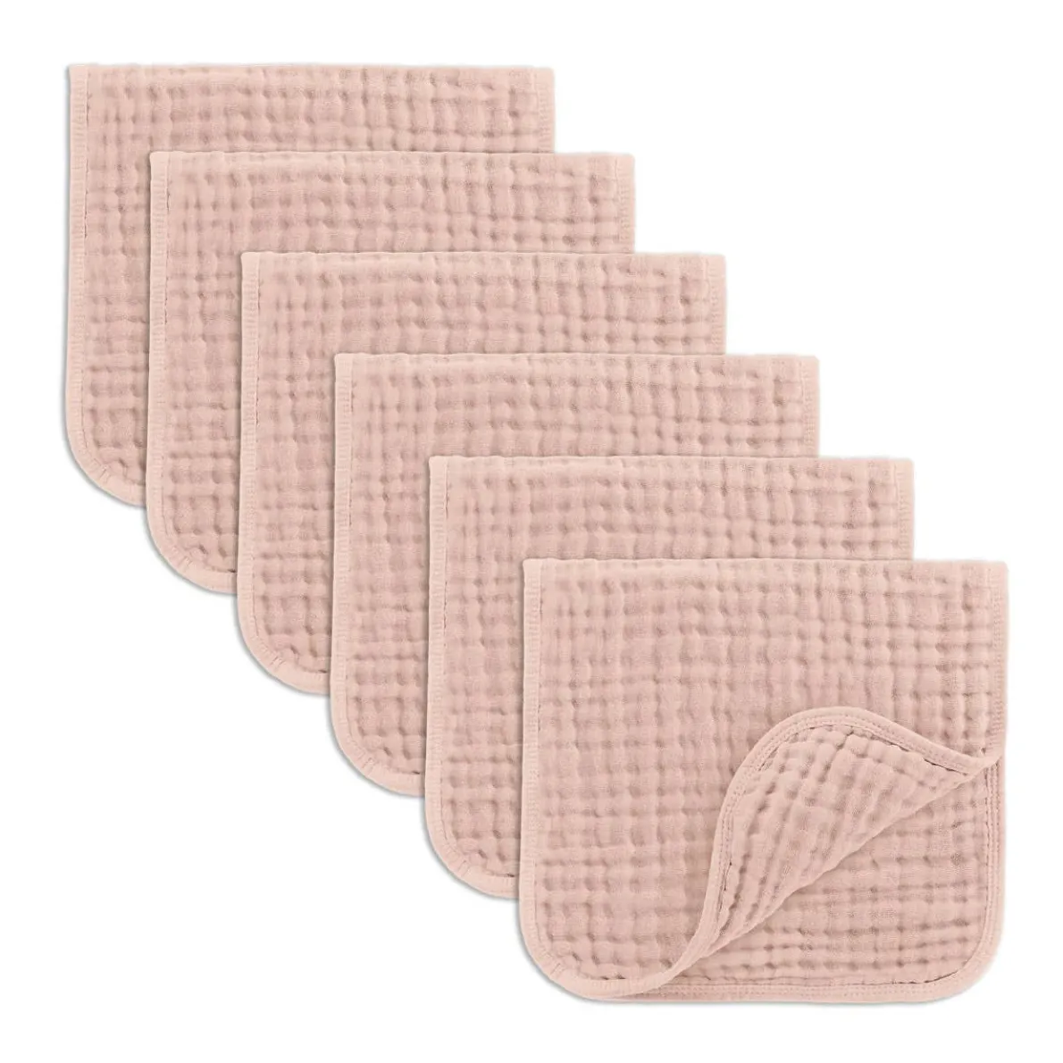 Muslin Burp Cloths (6 Pack)