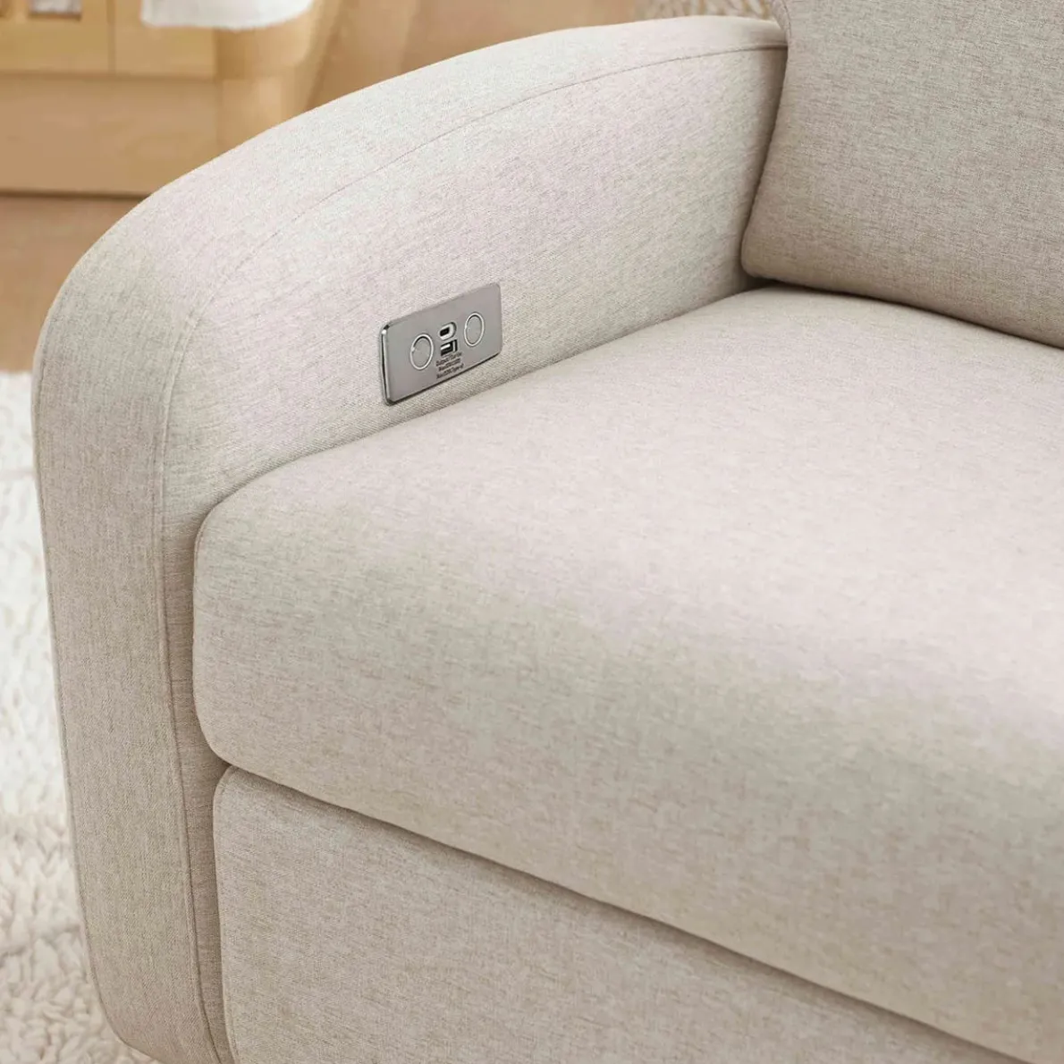 Nami Electronic Glider Recliner with USB (Eco-Weave)