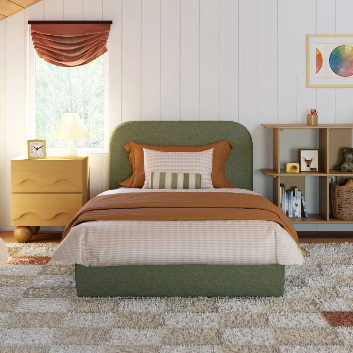 Nara Twin Bed (Boucle)