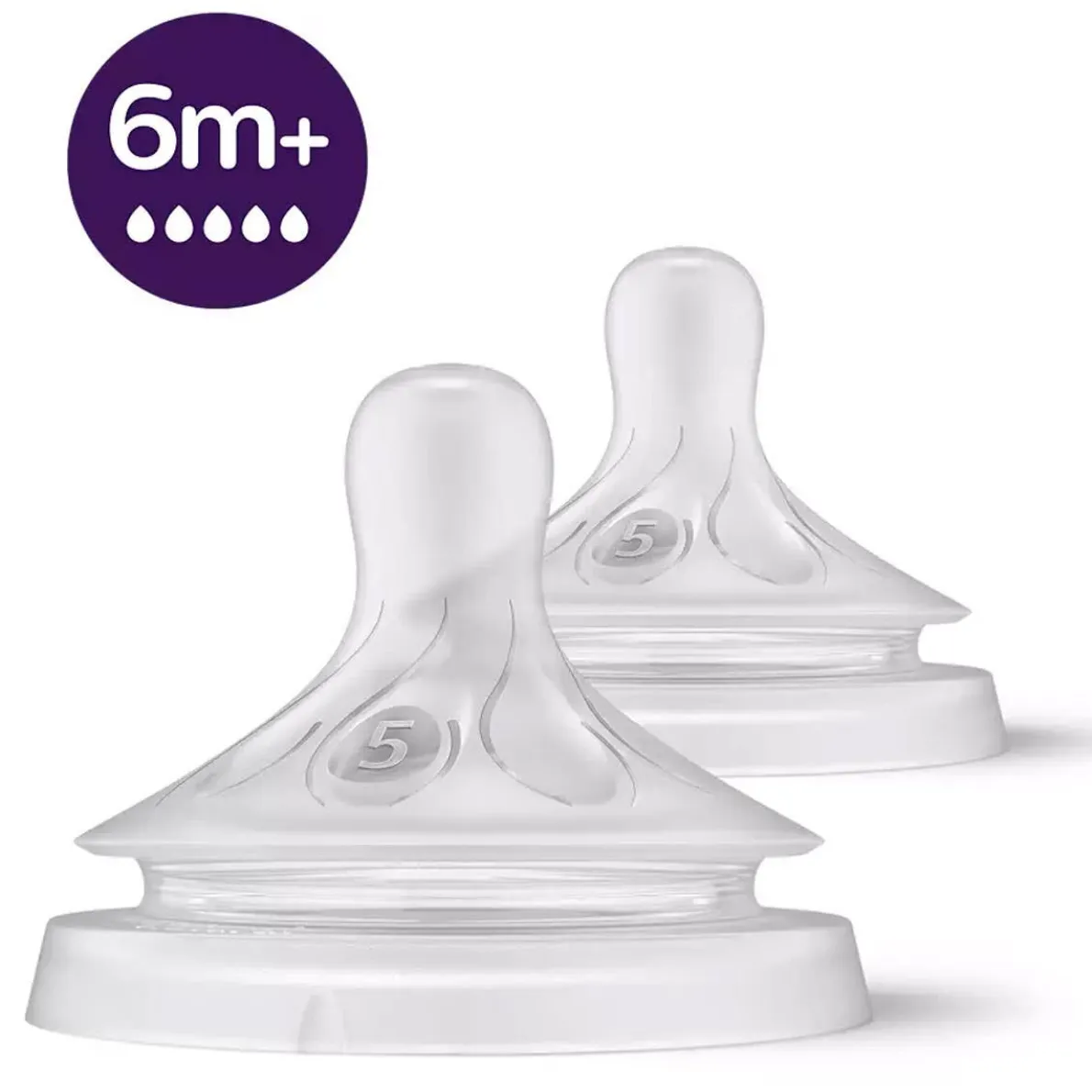 Natural Nipple - Flow 5 6m+