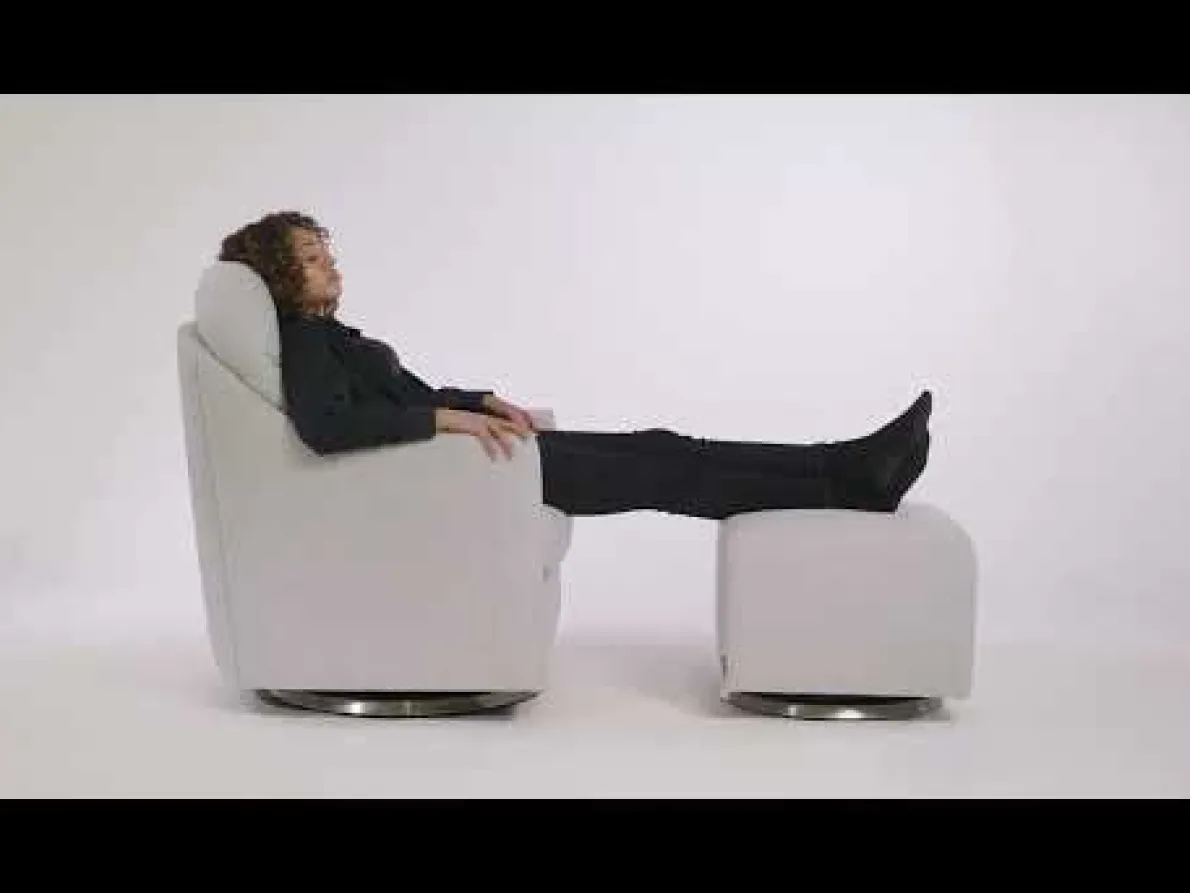 Nessa Glider - Fabric with Espresso Base