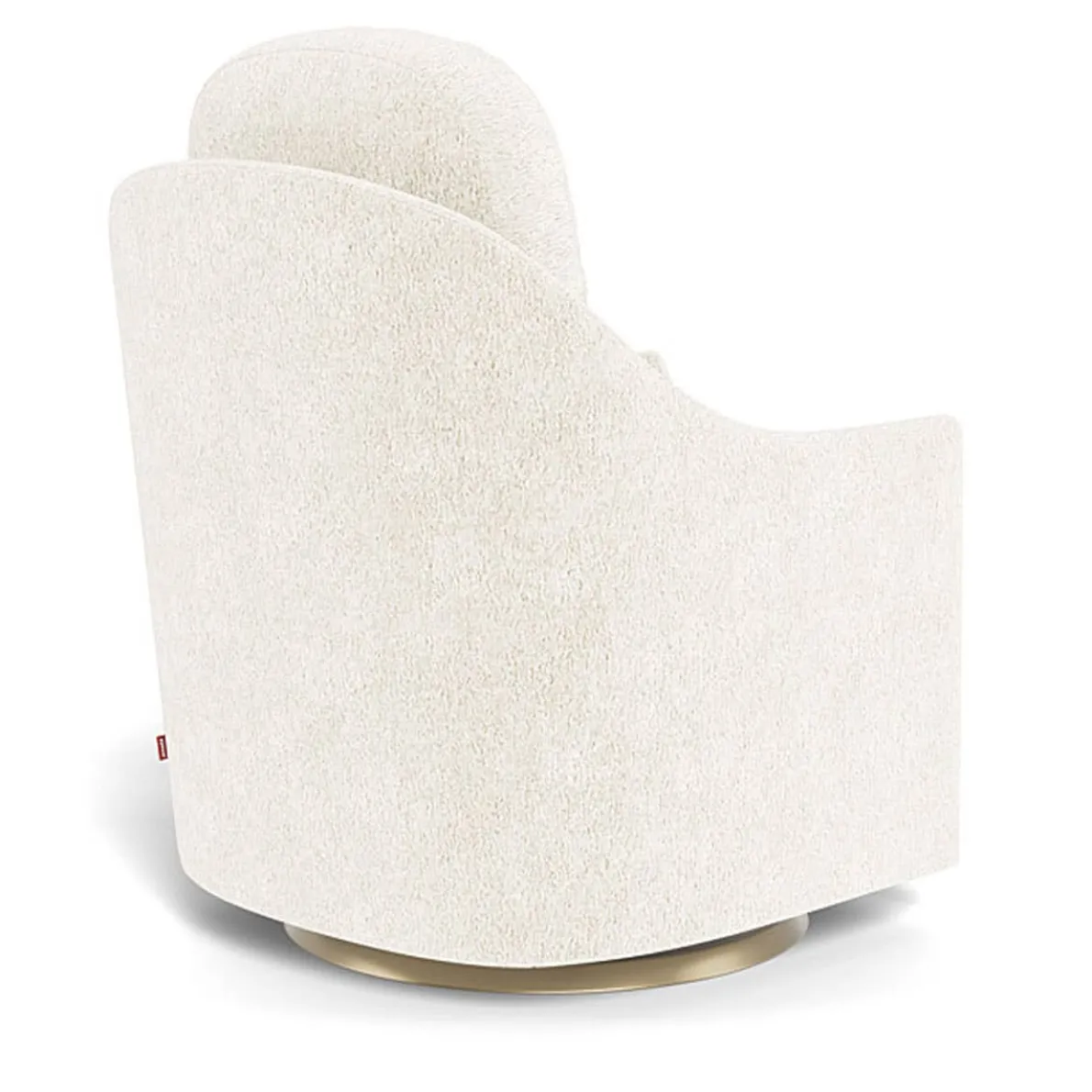 Nessa Glider - Faux Sheepskin with Swivel Base