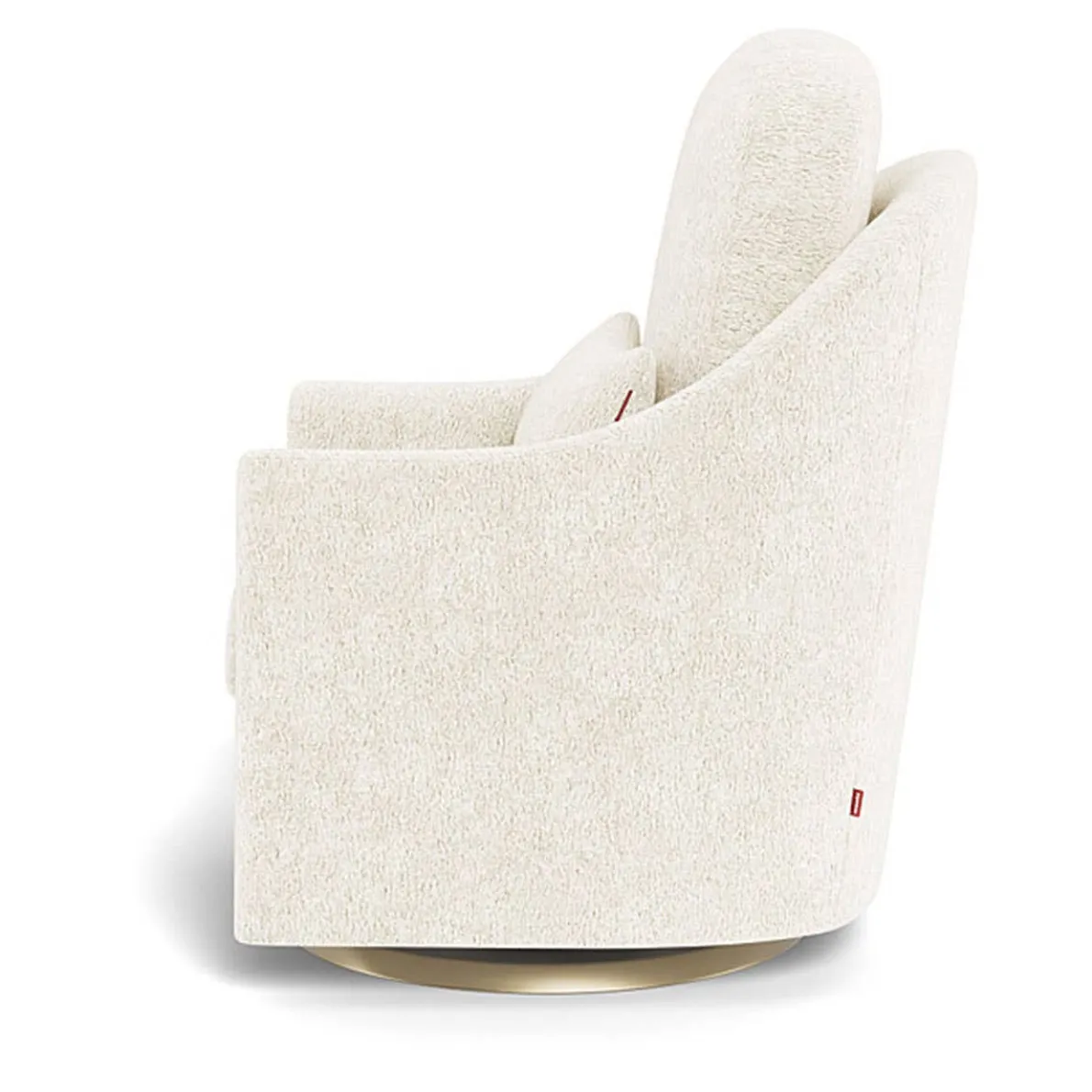 Nessa Glider - Faux Sheepskin with Swivel Base