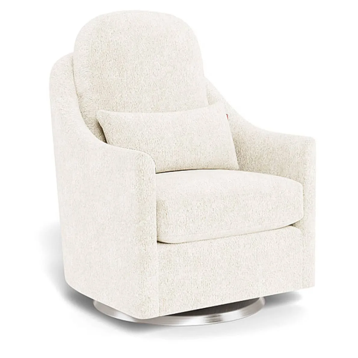 Nessa Glider - Faux Sheepskin with Swivel Base