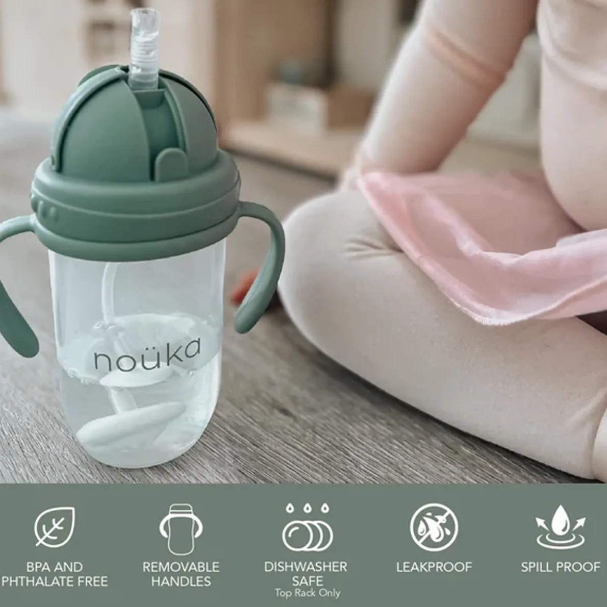 Non-Spill Weighted Straw Cup (9 oz)