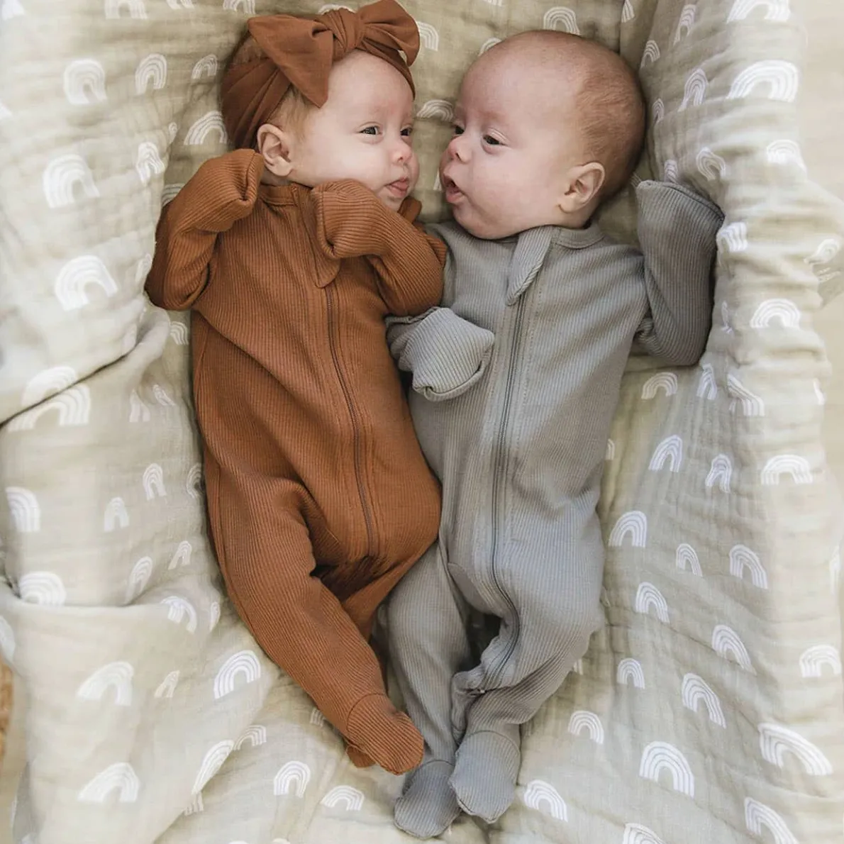 Organic Footed Zipper One-Piece