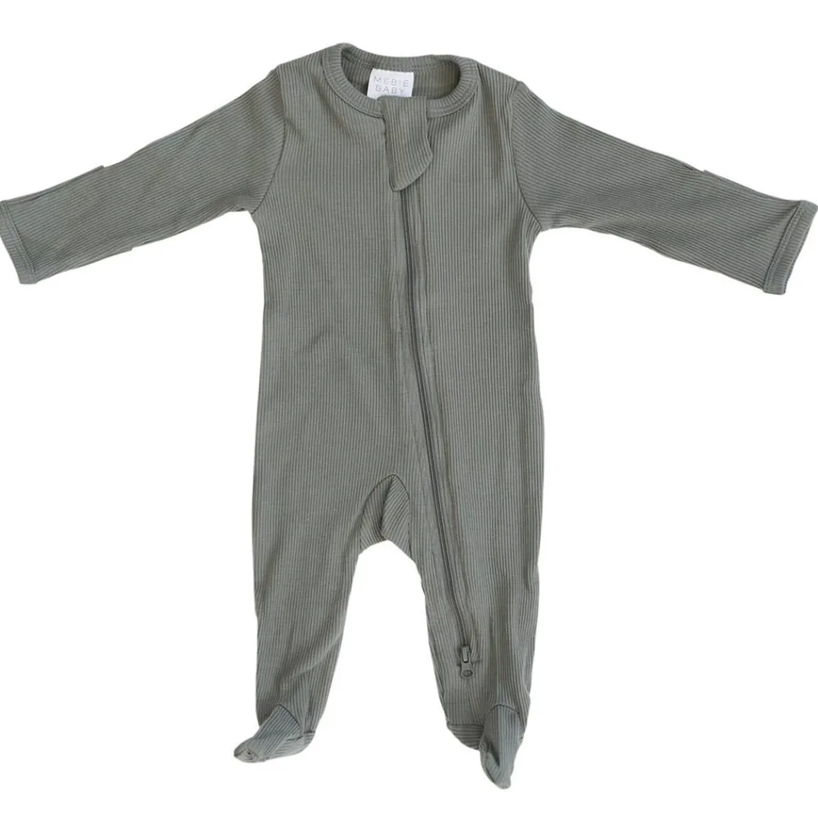 Organic Footed Zipper One-Piece