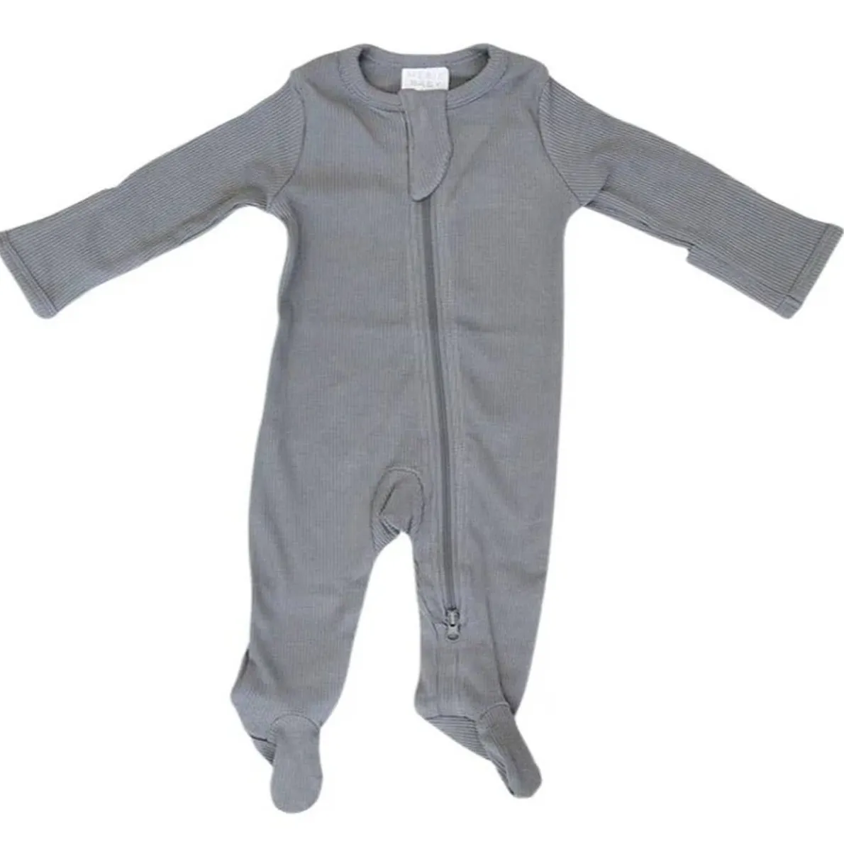 Organic Footed Zipper One-Piece