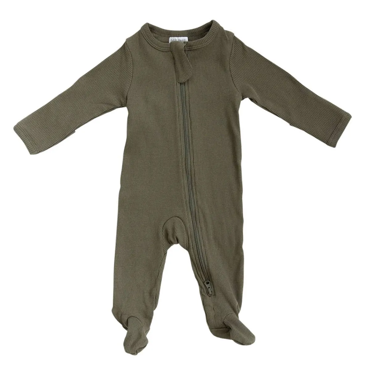 Organic Footed Zipper One-Piece