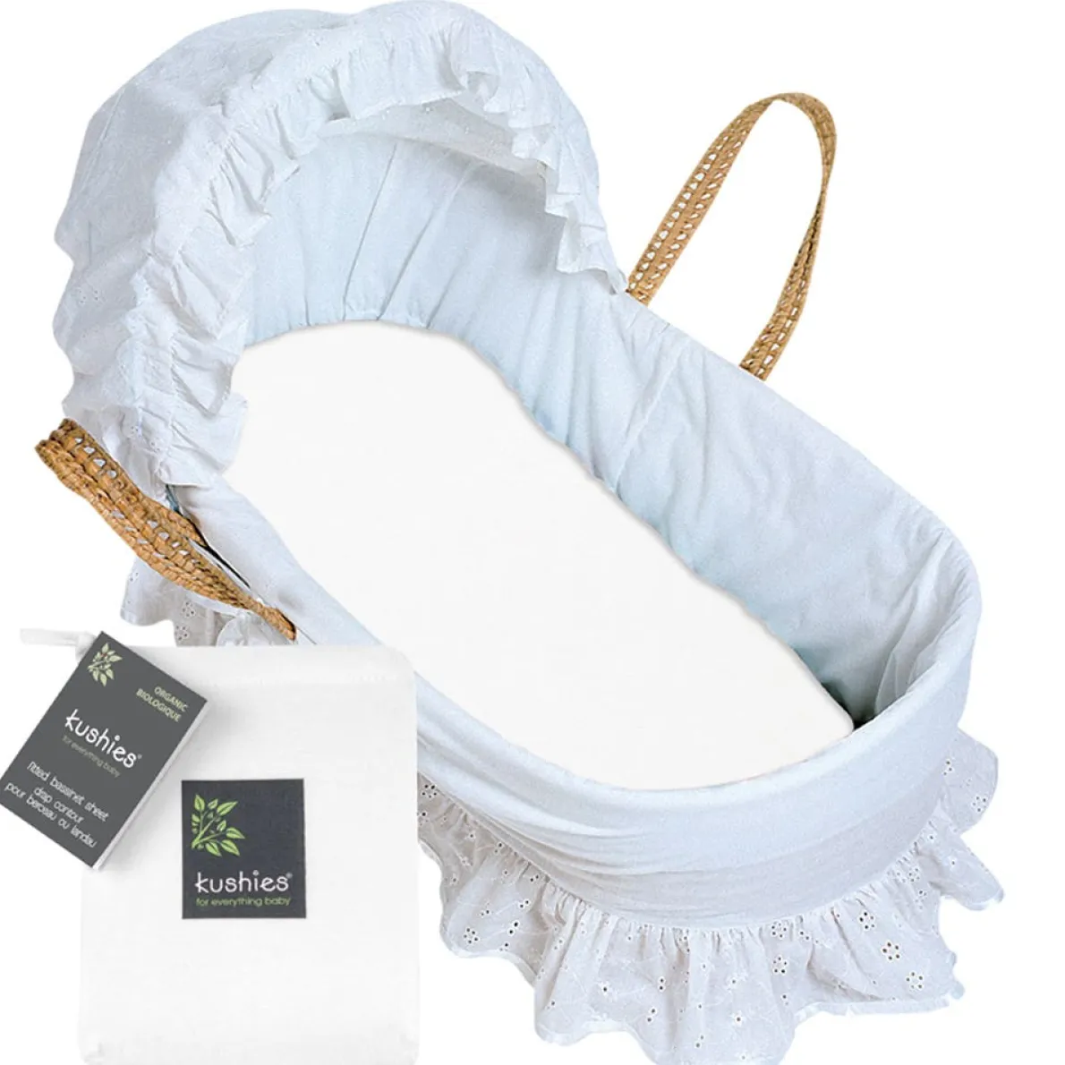 Organic Jersey Bassinet Fitted Sheet (Solid)