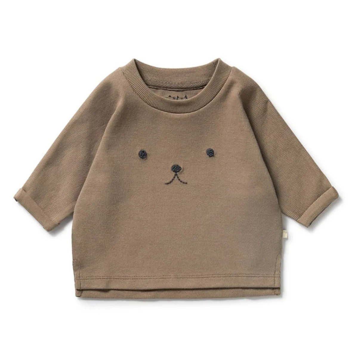 Organic Rib Long Sleeved Top