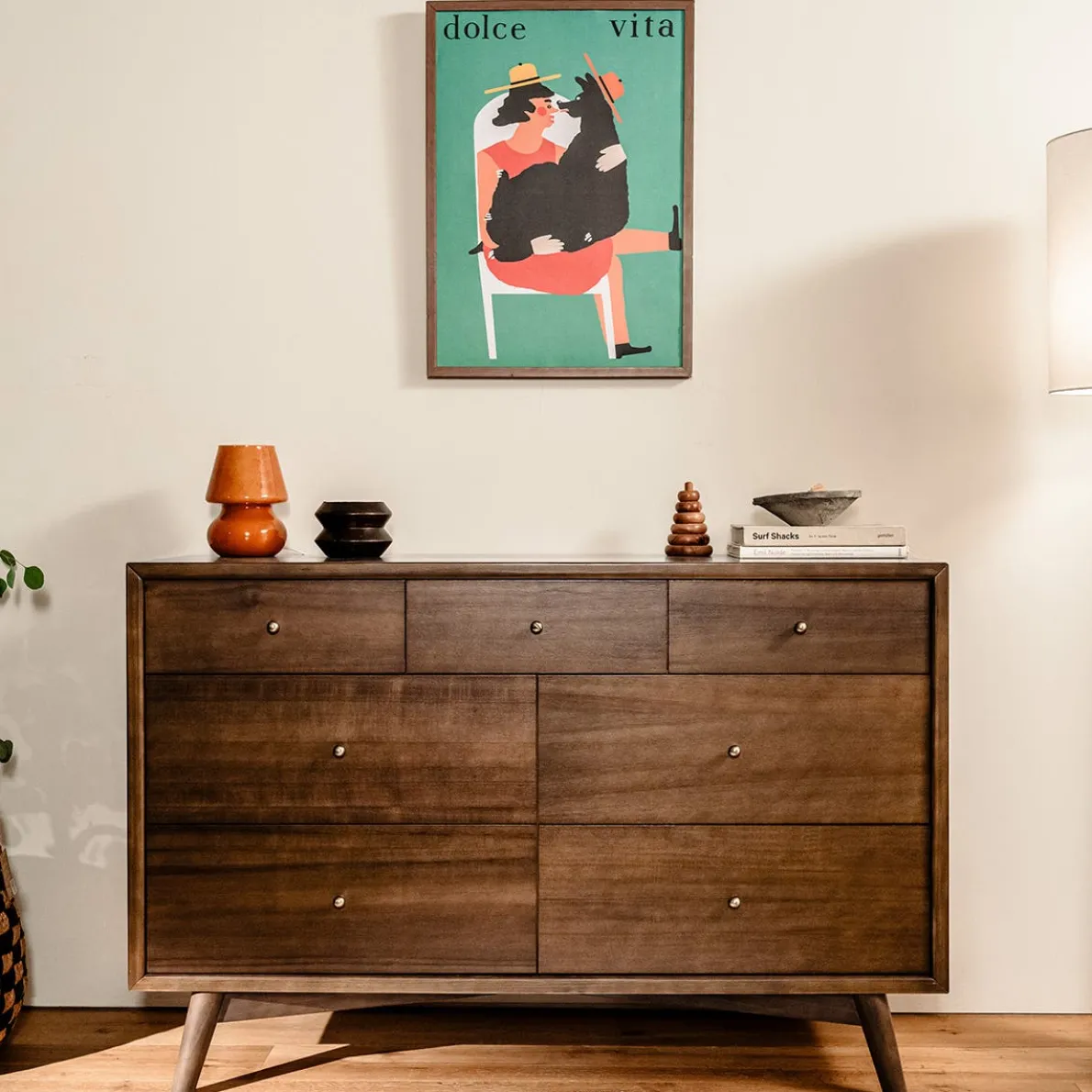 Palma 7 Drawer Double Dresser