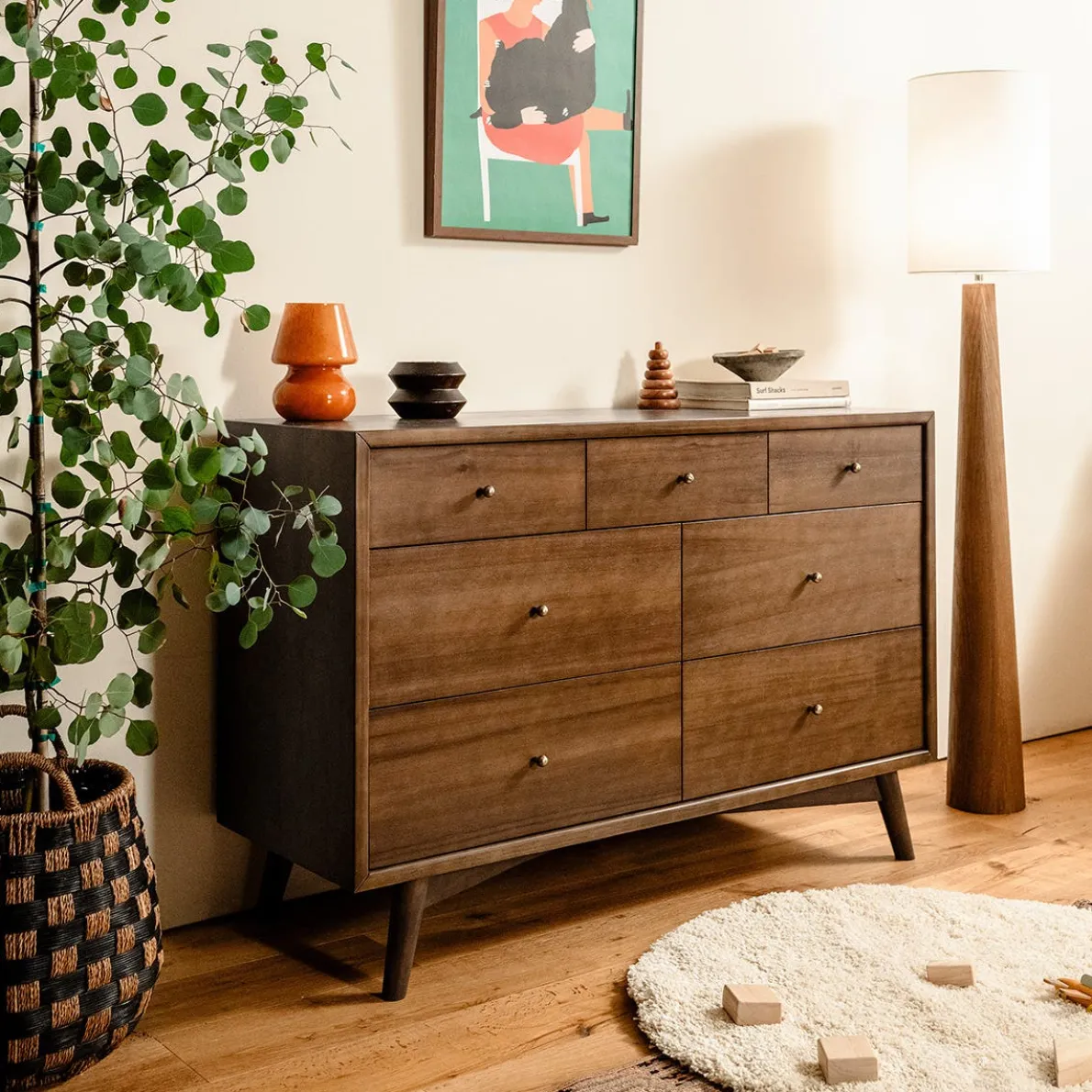 Palma 7 Drawer Double Dresser