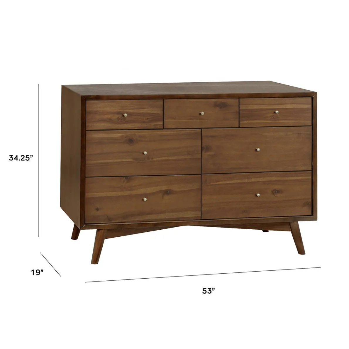 Palma 7 Drawer Double Dresser